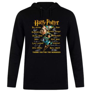 Harry Potter All Signature Thank You For The Memories Unisex Pullover Hoodie