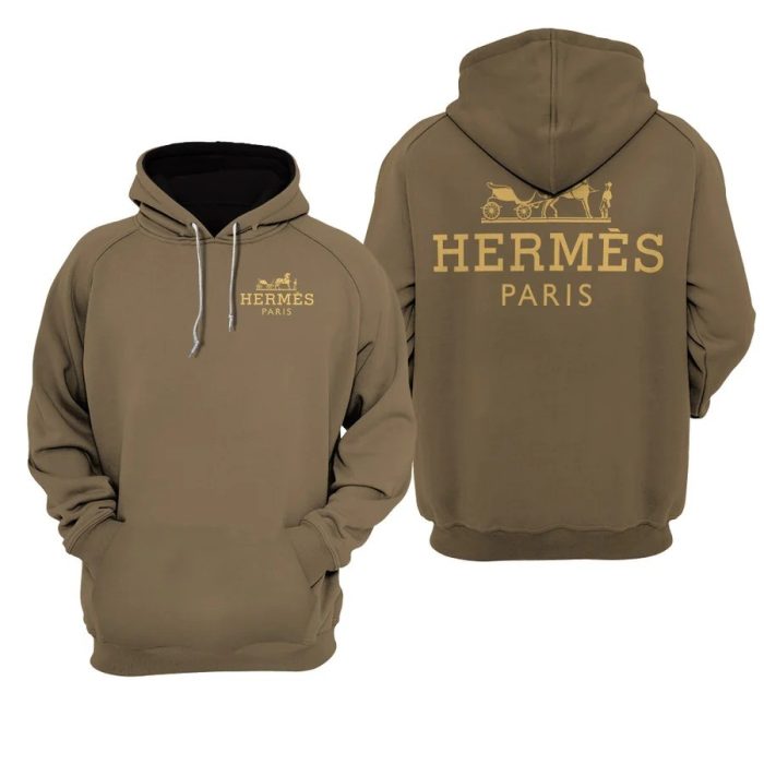 Hermes Paris Unisex 3D Hoodie For Men Women Luxury Pullover IHT1021