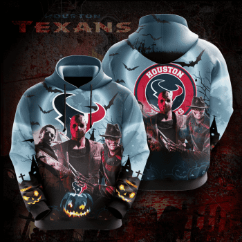 Houston Texans Friday the 13th Halloween Theme 3D Unisex Pullover Hoodie IHT2363