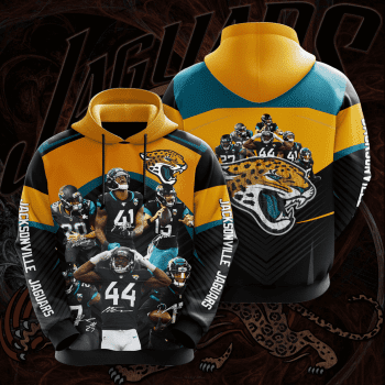 Jacksonville Jaguars Legends 3D Unisex Pullover Hoodie - Black Yellow IHT2433