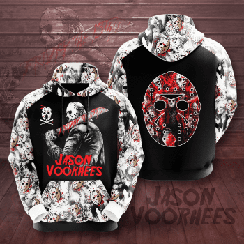 Jason Voorhees Mask Friday the 13th 3D Unisex Pullover Hoodie IHT1791