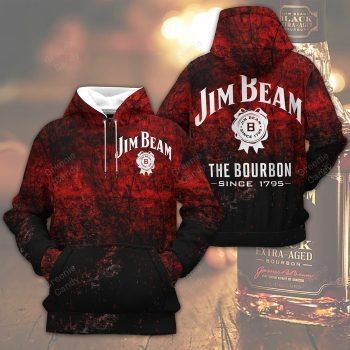 Jim Beam The Bourbon Since 1795 Unisex 3D Pullover Hoodie IHT1934