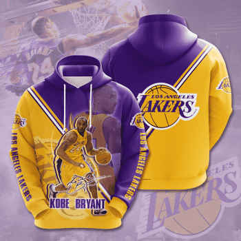 Kobe Bryant 24 Los Angeles Lakers Baseball Team Signatures Unisex 3D Pullover Hoodie IHT1516