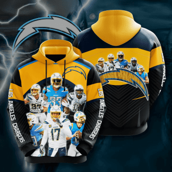 Los Angeles Chargers Legends 3D Unisex Pullover Hoodie - Black Yellow IHT1690