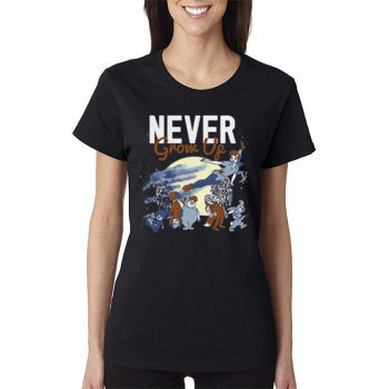 Lost Boys Never Grow Up Night Portrait Peter Pan Disney And Pixar?S Holiday Women Lady T-Shirt