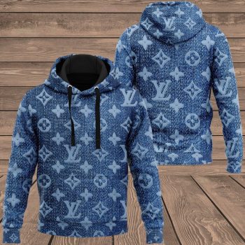 Louis Vuitton Denim Unisex 3D Hoodie For Men Women LV Luxury Pullover IHT1178