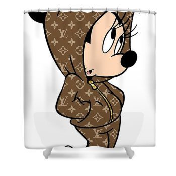 Louis Vuitton Disney Luxury Shower Curtain