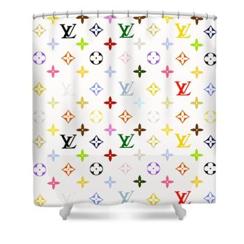 Louis Vuitton Luxury Shower Curtain Stars