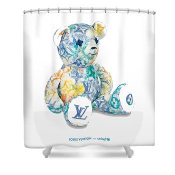 Louis Vuitton x Unicef Art Luxury Shower Curtain