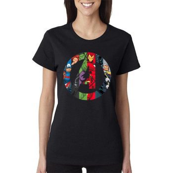 Marvel Avengers A Logo Women Lady T-Shirt