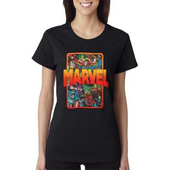 Marvel Comics Old School Characters Women Lady T-Shirt