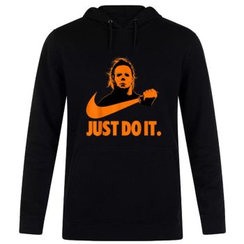 Michael Myers Just Do It Nike Halloween (1) Unisex Pullover Hoodie