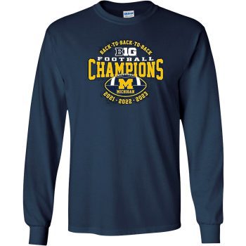 Michigan Big Ten Football Champions 2023 Fans Unisex LongSleeve Shirt