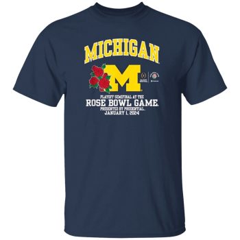 Michigan Rose Bowl 2024 Cfp Semi Football Flower Unisex T-Shirt