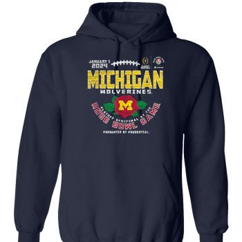 Michigan Rose Bowl 2024 Cfp Semi Vintage Flower Unisex Pullover Hoodie