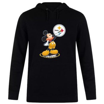 Mickey Mouse NFL Pittsburgh Steelers Logo 2023 Unisex Pullover Hoodie