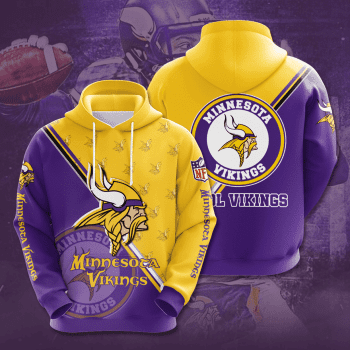 Minnesota Vikings Football Skol Vikings Unisex 3D Pullover Hoodie - Purple IHT1588