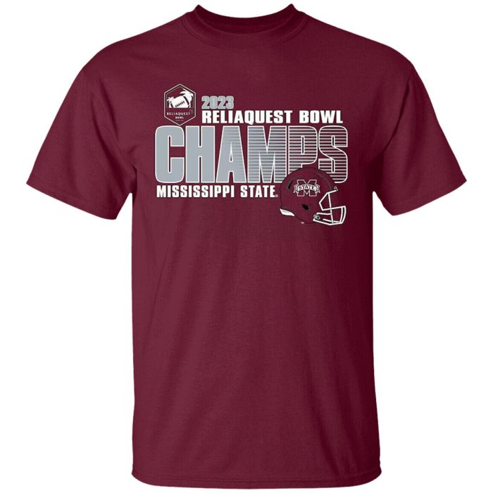 Mississippi 2023 Reliaquest Bowl Champions Unisex T-Shirt
