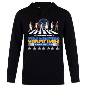 NBA Conference Finals Champions Golden State Warriors Abbey Road 1947 2022 Unisex Pullover Hoodie