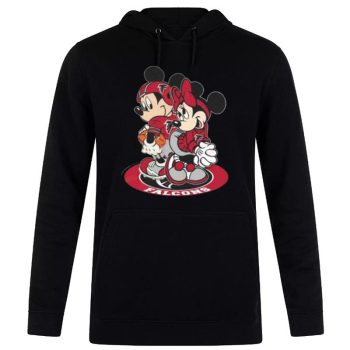 NFL Atlanta Falcons Mickey Mouse And Minnie Mouse Unisex Pullover Hoodie
