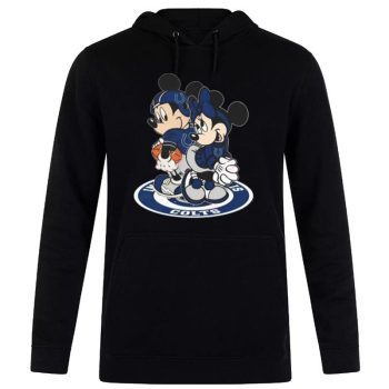 NFL Indianapolis Colts Mickey Mouse And Minnie Mouse Unisex Pullover Hoodie
