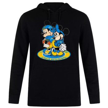 NFL Los Angeles Chargers Mickey Mouse And Minnie Mouse Unisex Pullover Hoodie