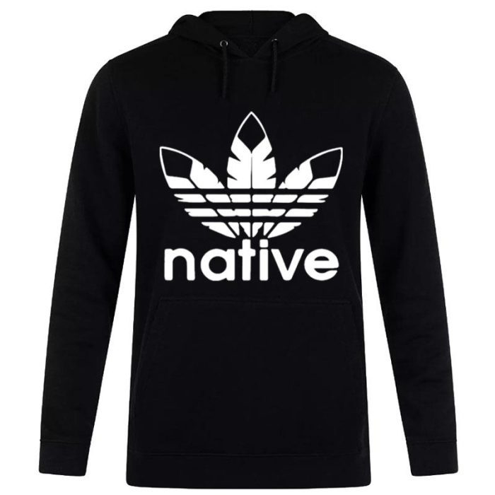 Native American Adidas Feather Logo Unisex Pullover Hoodie