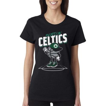 Nba Toddler Boston Celtics Black Mr. Dribble Women Lady T-Shirt