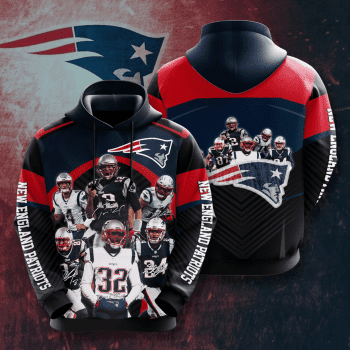 New England Patriots Legends 3D Unisex Pullover Hoodie - Black Navy IHT2499