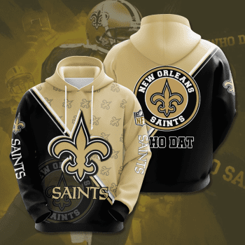 New Orleans Saints Football Team Unisex 3D Pullover Hoodie IHT1608