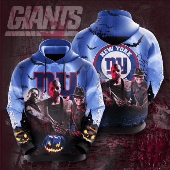 New York Giants Friday the 13th Halloween Theme 3D Unisex Pullover Hoodie IHT2554