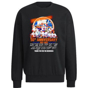 New York Islanders 50Th Anniversary 1972 2022 Thank You For The Memories Unisex Sweatshirt