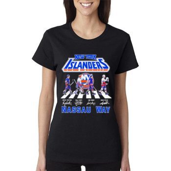 New York Islanders Abbey Road 2023 Nassau Way Signatures Women Lady T-Shirt
