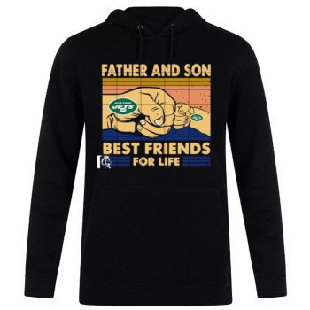 New York Jets And Son Best Friends For Life Unisex Pullover Hoodie