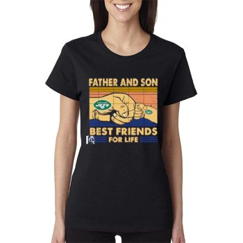 New York Jets And Son Best Friends For Life Women Lady T-Shirt