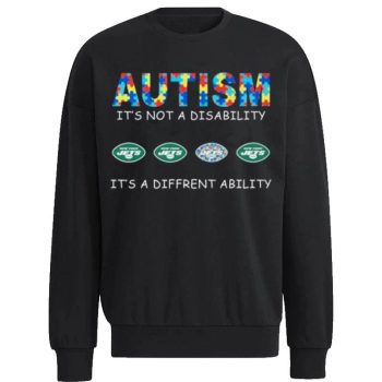 New York Jets Autism It’S Not A Disability It’S A Different Ability Unisex Sweatshirt