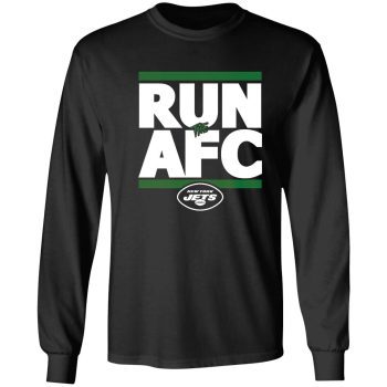 New York Jets Run The Afc Unisex LongSleeve Shirt Nyj Ny Zach Wilson Sauce