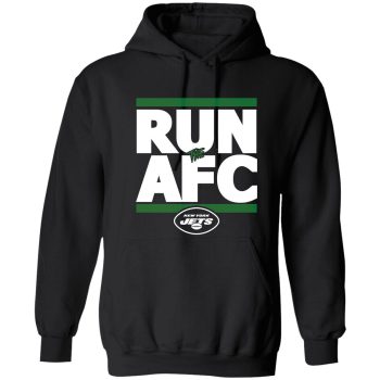 New York Jets Run The Afc Unisex Pullover Hoodie Nyj Ny Zach Wilson Sauce