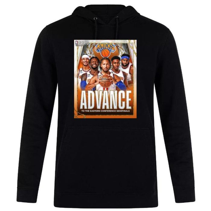 New York Knicks 2023 Advance To The Eastern Conference Semifinals Unisex Pullover Hoodie
