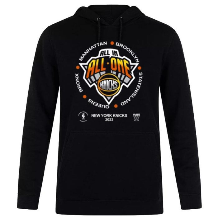 New York Knicks 2023 Manhattan Brooklyn Staten Island Unisex Pullover Hoodie