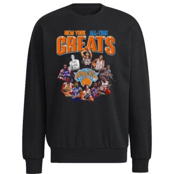 New York Knicks All Time Greats Signatures Unisex Sweatshirt