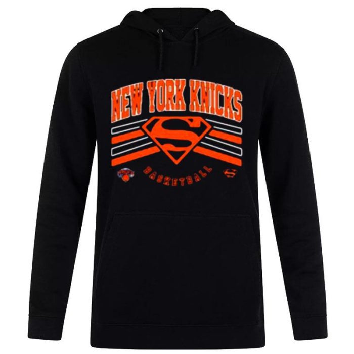 New York Knicks Dc Superman Basketball 2023 Unisex Pullover Hoodie