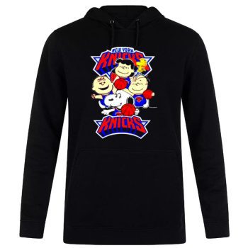 New York Knicks Snoopy Dog Friends Unisex Pullover Hoodie