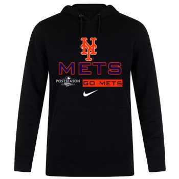 New York Mets 2022 Postseason Authentic Collection Dugout Unisex Pullover Hoodie