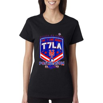 New York Mets 2022 Postseason United We Cheer The 7 Line Army T7La Women Lady T-Shirt