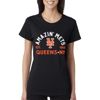 New York Mets Amazin Mets Queens Est 1962 Women Lady T-Shirt