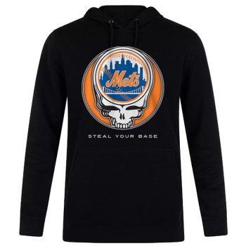 New York Mets Grateful Dead Steal Your Base Unisex Pullover Hoodie