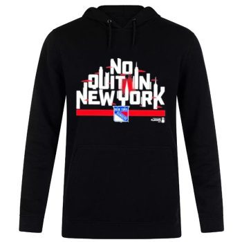 New York Rangers 2023 Stanley Cup Playoffs Driven No Quit In New York Unisex Pullover Hoodie