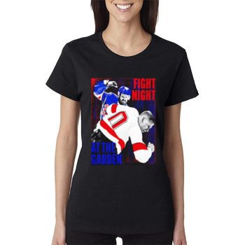 New York Rangers Fight Night At The Garden Women Lady T-Shirt