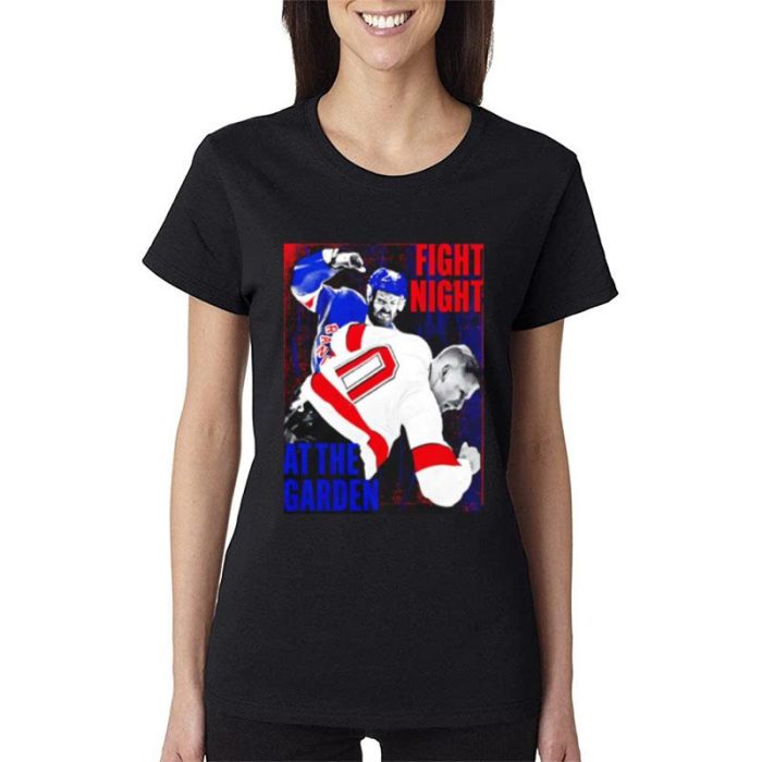 New York Rangers Fight Night At The Garden Women Lady T-Shirt